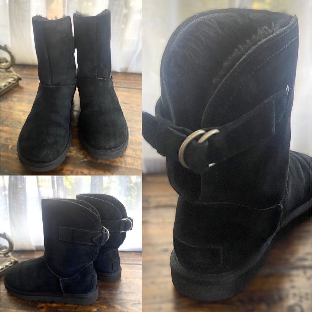 UGG Remora short black boots size 5